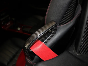 Mercedes Benz SLK Seat Belt Silencer - Carbon Fiber - R172